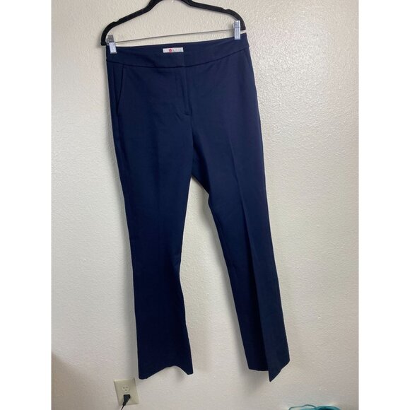 Boden Womens Navy Blue Bootcut Trousers Pants Women size 10 Long Career Office